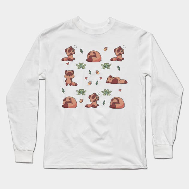 Tanuki and Frog Long Sleeve T-Shirt by moonehrules